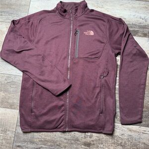 The North Face Mens Maroon Full Zip Jacket Size Medium